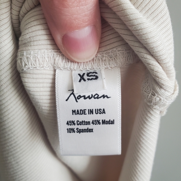 Rowan Dylan Knit Maxi Tank Dress Ribbed Slit In Bone Cream Size XS - Picture 5 of 8